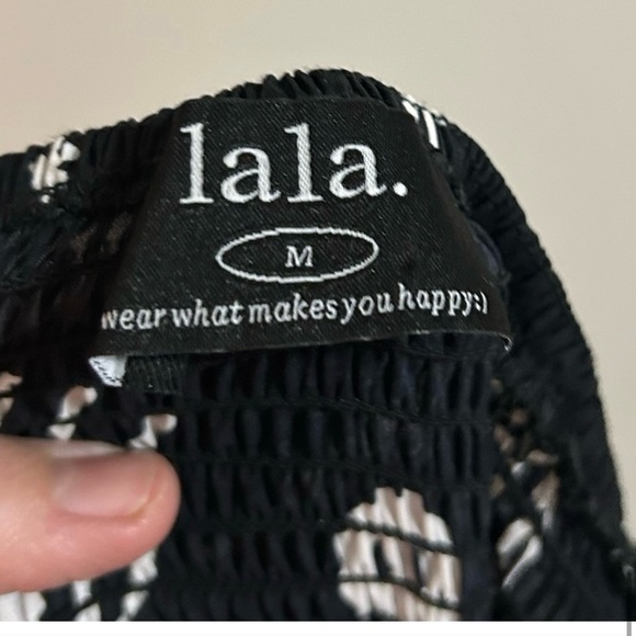 Dressed in LALA what’s your sign long dress smocked waist size medium - Picture 4 of 4